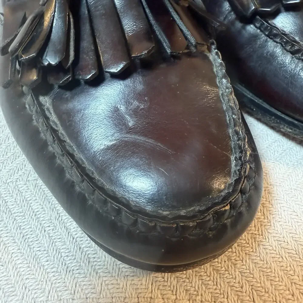 Cole Haan Shoes Tassel Loafer Mens 9.5 D Pinch Leather Preppy Business Casual